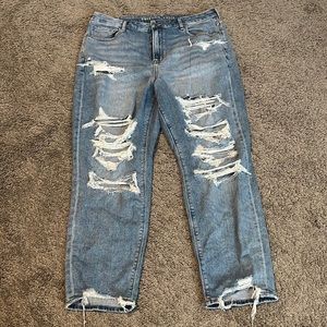 American eagle ripped straight leg jeans